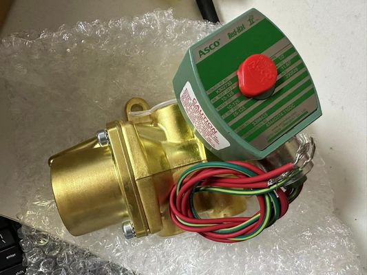 8344G074 110V Emerson ASCO الصمام الكهربائي 4 طريق 1/2 "NPT واحد الكهربائي جسم النحاس