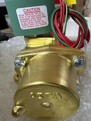8344G074 110V Emerson ASCO الصمام الكهربائي 4 طريق 1/2 "NPT واحد الكهربائي جسم النحاس