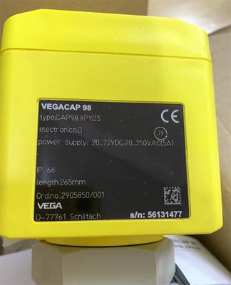 CP62.XXBGARAMX VEGA مقياس المستوى VEGACAP 62 مسبار عصا سعة للكشف عن المستوى