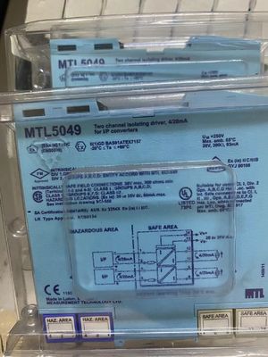 MTL5049 إيتون 2 قناة حاجز زينر معزول سائق التيار المدخل الخروج ATEX 4 إلى 20mA