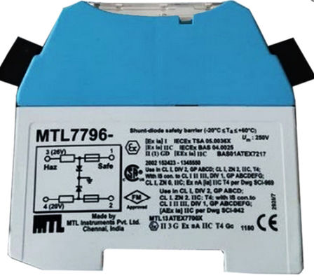 MTL7796- أدوات MTL الآمنة جوهريًا حواجز زينر عازل السلامة