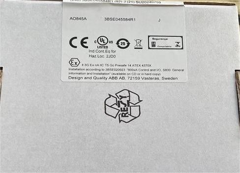 ABB AO845A 3BSE045584R1 النتيجة التناظرية الزائدة أو الفردية 4..20ma