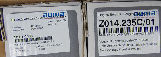 Auma Z014.235C-01 محرك لوحة الطاقة إصلاح و استبدال قطع الغيار
