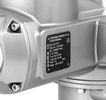 AUMA SQ 10.2-F10 محرك الدوران الجزئي مع أجهزة التحكم في محركات التشغيل AM 01.1