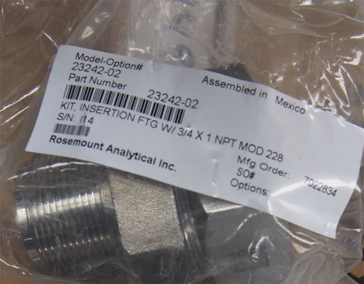 23242-02 إميرسون روزماونت PH أجهزة استشعار تركيب محول 1.5 "إدراج 1" X 0.75 "