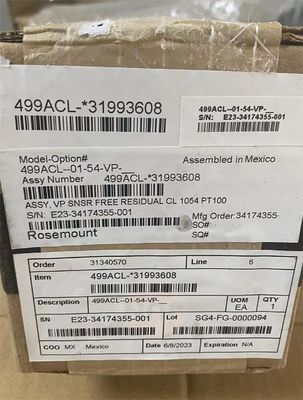 إميرسون روزماونت PH أجهزة استشعار 499ACL-01-54-VP 499ACL أجهزة استشعار الكلور الحر