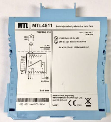 MTL4511 MTL أدوات التبديل / كاشف القرب الواجهة 1-قناة، مع الكشف عن خطأ الخط