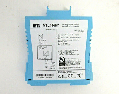 MTL4546Y أدوات MTL عزل السائق ل 4 ′′ 20mA HART موقف الصمام مع الكشف عن خطأ الخط