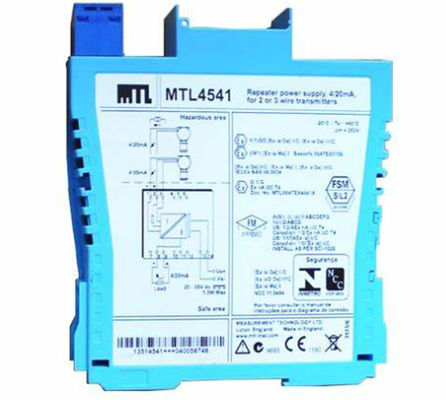 MTL4541 أجهزة MTL متكررة إمدادات الطاقة 4/20mA HART 2 أو 3 أجهزة إرسال الأسلاك