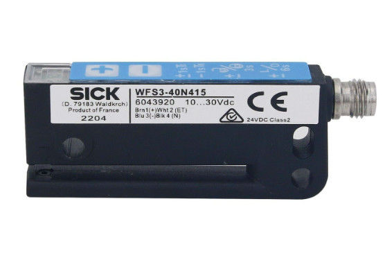 SICK WFS3-40N415 أجهزة استشعار الشوكة WFS 20 ms وقت التمهيدية التبديل بين الضوء والظلام
