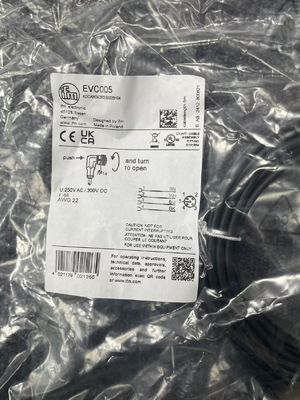 مجموعة الحبال الإناث IFM EVC005 ADOAH040MSS0005H04 مقاومة للزيوت ومواد التبريد