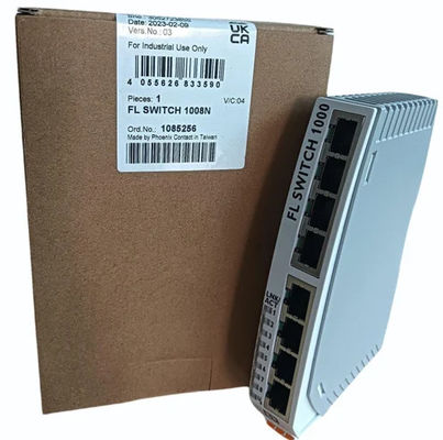 FL SWITCH 1008N 1085256 مفتاح Ethernet الصناعي بمستوى حماية IP54 ومستمر الخلية 0.05 سم-1