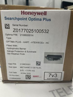 كاشف الغاز Honeywell 2108b2001H Searchpoint Optima Plus، سرعة مقدرة 320 دورة في الدقيقة، وصلة عملية 1/4 بوصة NPT