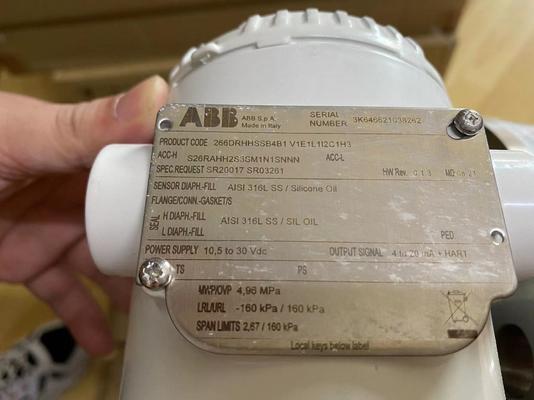 ABB 266DRHHSSB4B1V1E1L112C1H3 ناقل الضغط مع وحدة I / P