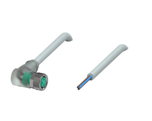 مجموعة أسلاك توصيل أنثى Pepperl+Fuchs V3-WM-E2-5M-PUR M12 ذات 3 سنون