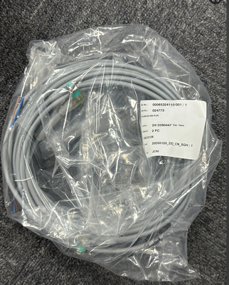 مجموعة أسلاك توصيل أنثى Pepperl+Fuchs V3-WM-E2-5M-PUR M12 ذات 3 سنون