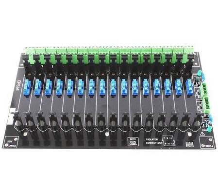 MTLCPS16 (CPS16) موصل لوحة خلفية بـ 16 مسارًا بمشبك لولبي