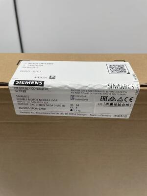 SIEMENS 6SL3120 - 2TE15 - 0AD0 compact dual - axis motor module