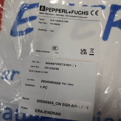 Pepperl+Fuchs NJ4-12GM-N-10M M12 مستشعر القرب الاستقرائي NAMUR غير المتدفق