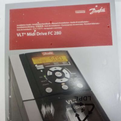 Danfoss FC-280P4K0T4E20H2BXCXX VLT Midi Drive 4kW 380-480V Profibus محول تردد التيار المتردد