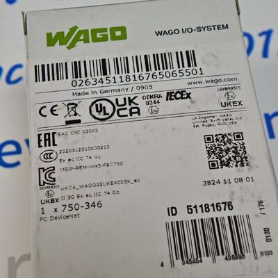 WAGO 750-346 جهاز المفاصل الحديدي للحافلات الميدانية Net ECO