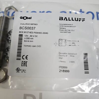 جهاز BALLUFF BCS M12T4D2-PSM40C-S04G مستشعر القرب السعة