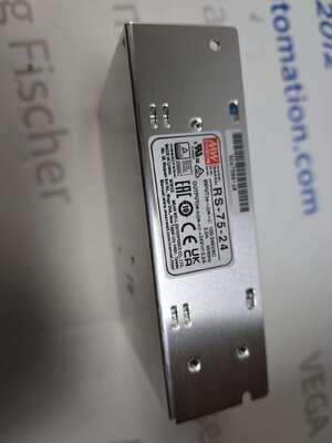 مزود طاقة صناعي تبديلي أحادي الخرج MW Mean Well RS-75-24