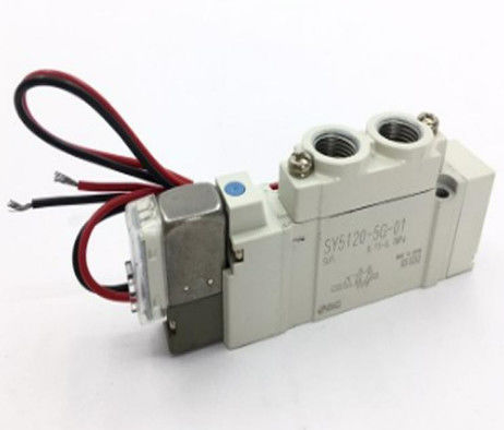 SMC SY5120-5G-01 الصمام، Sol، SY5000 SOL/VALVE، RUBBER SEAL الجهد المقيّم 24 VDC