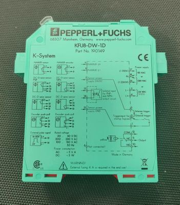 مراقب سرعة الدوران Pepperl + Fuchs KFU8-DW-1.D مع تردد التبديل ≤ 10 هرتز وحجم الهدف 0.3 ملم