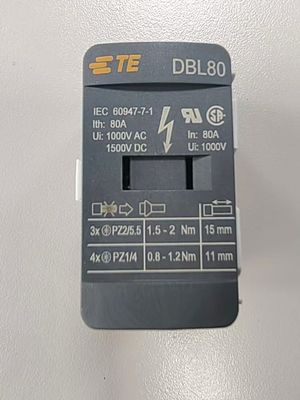 TE Connectivity / Entrelec DBL80 وحدات توزيع الطاقة خطية الخطأ 0.1% تردد التبديل ≤ 10 هرتز معيار الصناعة